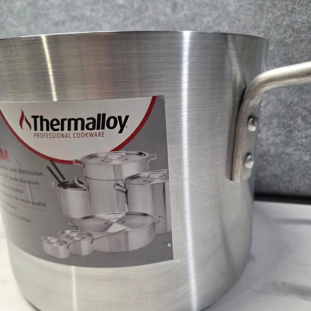 Browne Thermalloy 8 QT Aluminum Stock Pot Professional Cookware 58 12108 NSF